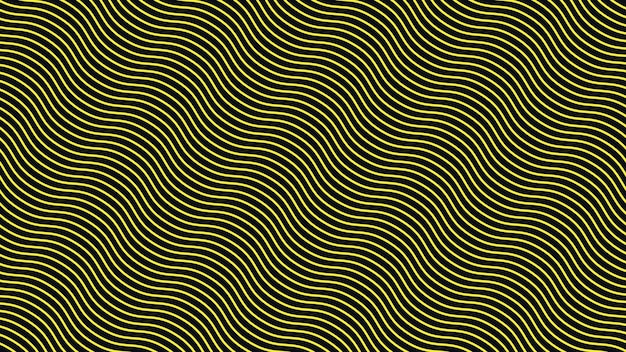 Imagen vectorial de fondo con un patrón de rayas de onda amarillas