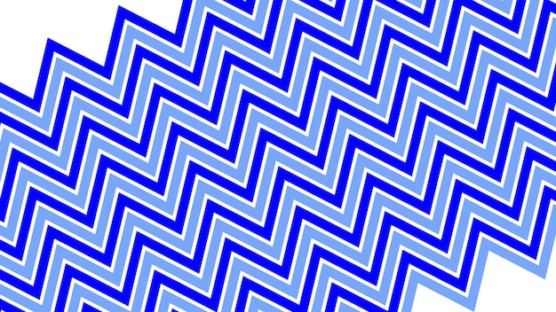 Imagen vectorial de fondo con patrón zigzag azul para el fondo o el estilo de tela