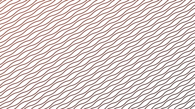 Imagen vectorial de fondo con rayas de línea de onda roja para fondo o estilo de tela