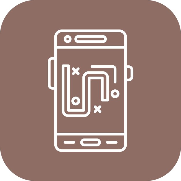 Imagen vectorial gratuita del icono del plan Se puede utilizar para el desarrollo de aplicaciones móviles