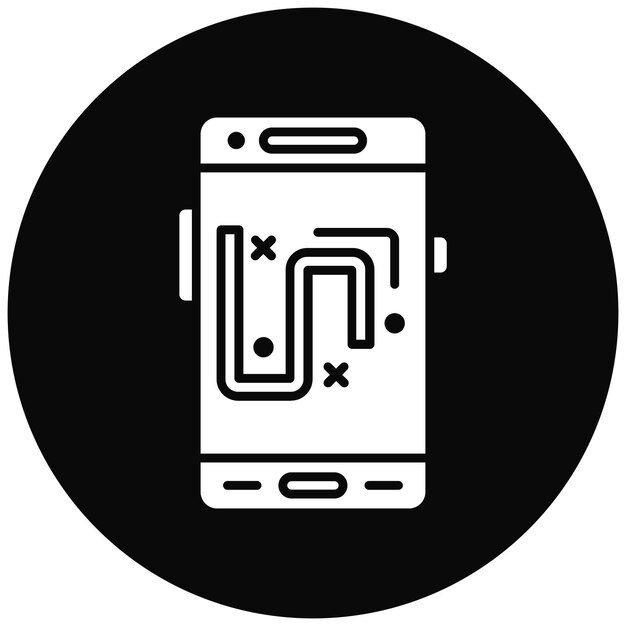 Imagen vectorial gratuita del icono del plan Se puede utilizar para el desarrollo de aplicaciones móviles