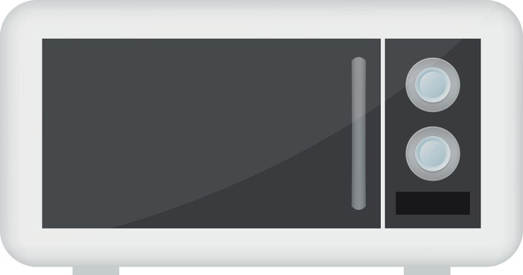 Vector imagen vectorial de un horno microondas aislado sobre fondo transparente