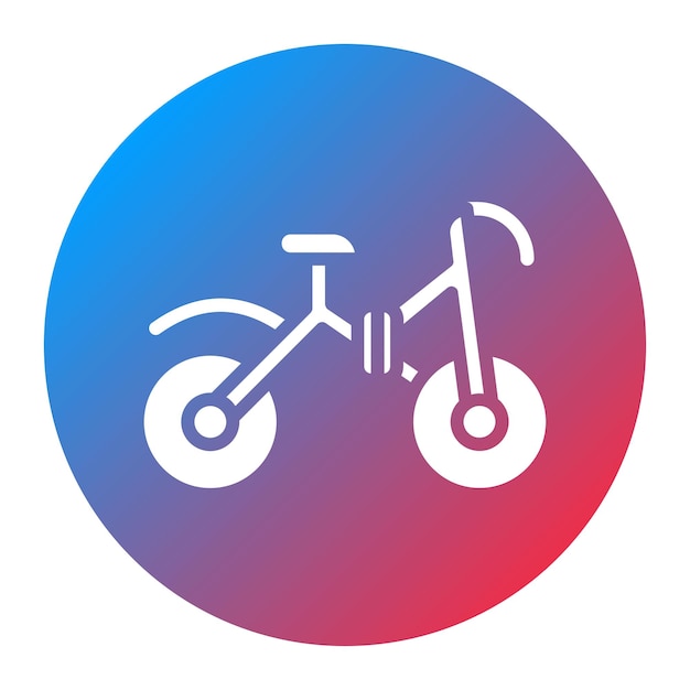 Imagen vectorial de icona de bicicleta plegable Puede utilizarse para el transporte personal