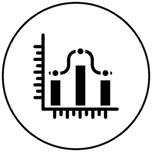 Imagen vectorial de icona de columna agrupada se puede utilizar para infografías