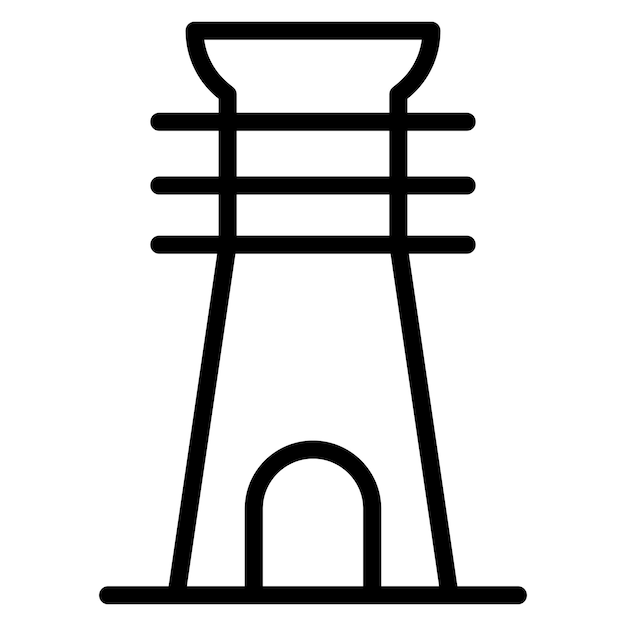 Vector imagen vectorial de icona de columna djed se puede usar para egipto