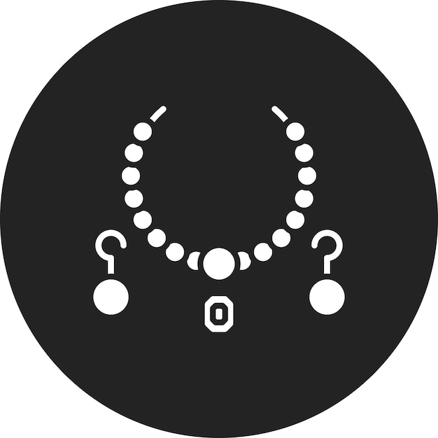 Imagen vectorial de icona de joyería Se puede utilizar para la prehistoria