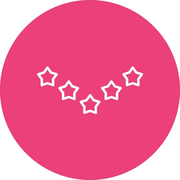 La imagen vectorial del icono de 5 estrellas se puede utilizar para la retroalimentación del cliente