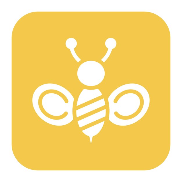 La imagen vectorial del icono de la abeja se puede usar para el Carnaval