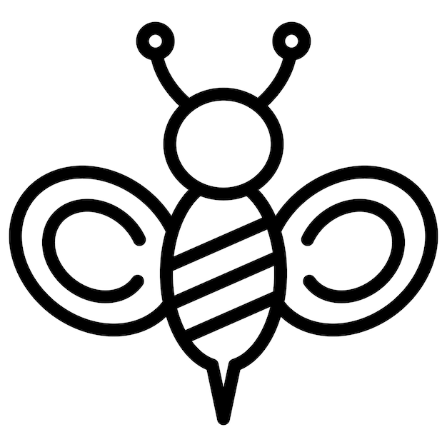 La imagen vectorial del icono de la abeja se puede usar para el Carnaval