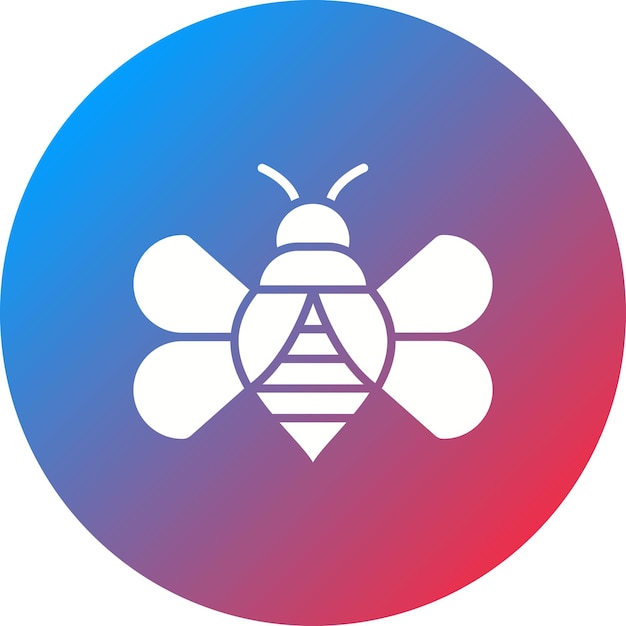 Imagen vectorial del icono de las abejas Se puede utilizar para la agricultura y la jardinería
