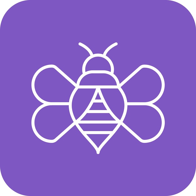 Imagen vectorial del icono de las abejas Se puede utilizar para la agricultura y la jardinería