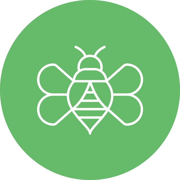 Imagen vectorial del icono de las abejas Se puede utilizar para la agricultura y la jardinería