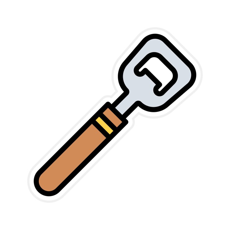 Vector imagen vectorial del icono del abridor se puede usar para bar