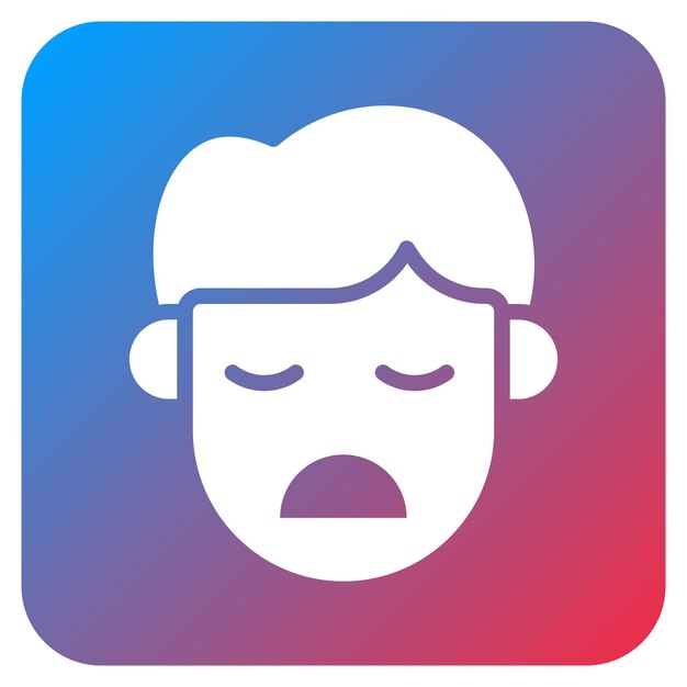 Imagen vectorial de icono aburrido Se puede usar para emociones humanas