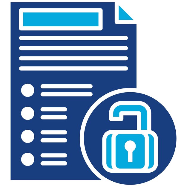 La imagen vectorial del ícono de acceso al archivo se puede utilizar para el alojamiento web