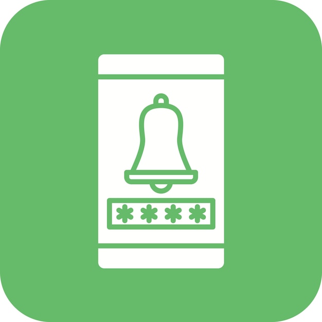 Imagen vectorial del icono de acceso a las alarmas Se puede utilizar para la UI móvil