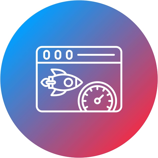 Imagen vectorial de icono de acceso rápido Se puede utilizar para alojamiento web