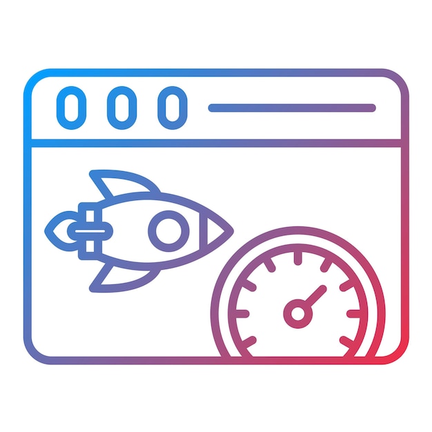 Imagen vectorial de icono de acceso rápido Se puede utilizar para alojamiento web