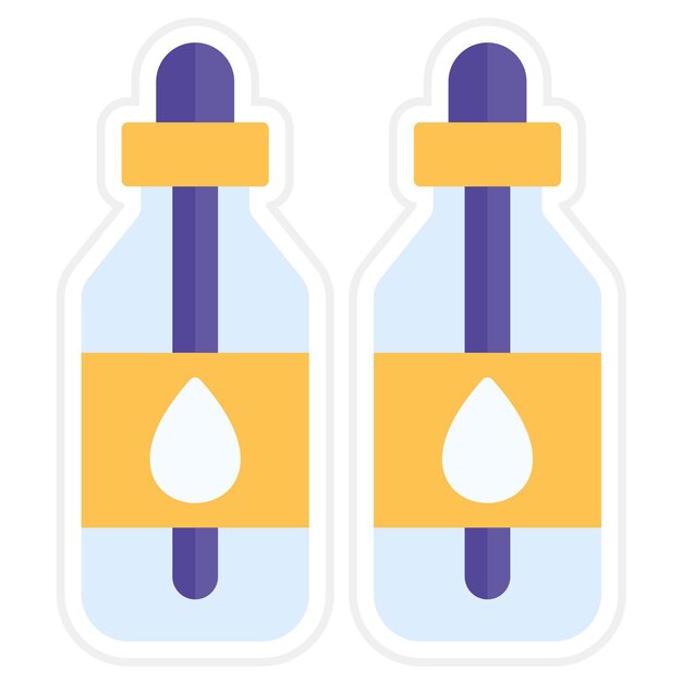 Imagen vectorial del icono del aceite esencial Se puede utilizar para cosméticos