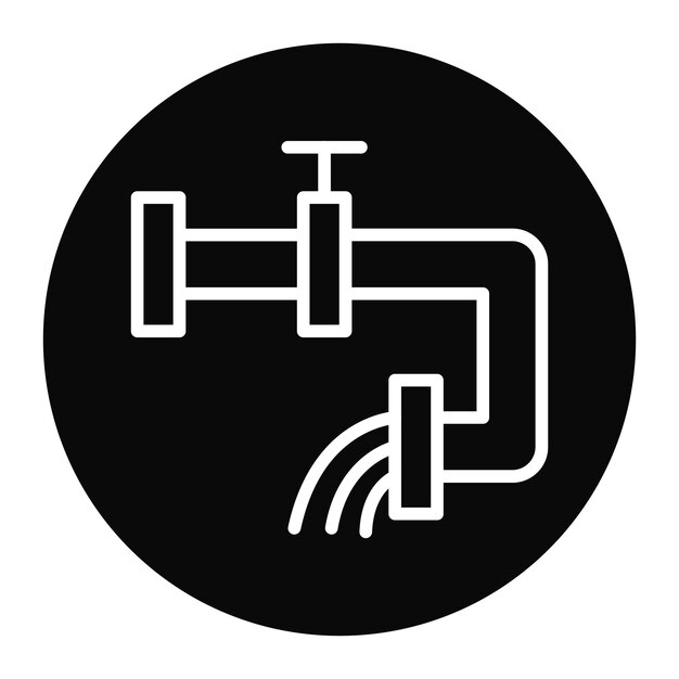 La imagen vectorial del icono de aceite se puede utilizar para la industria