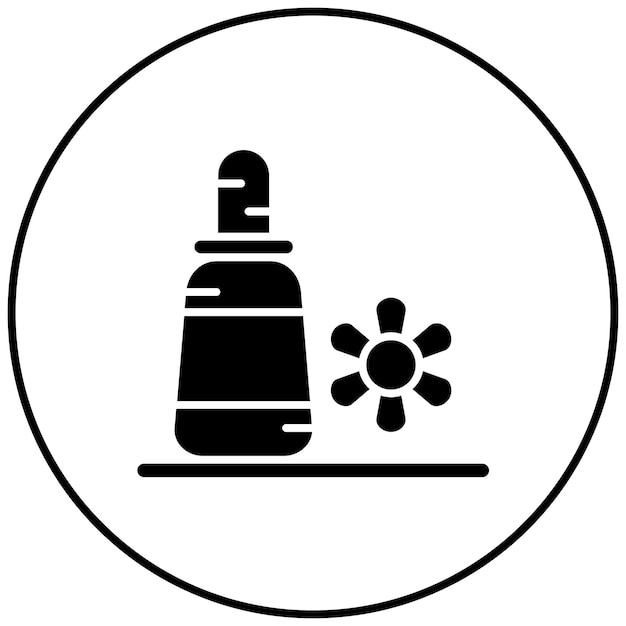 Imagen vectorial del icono de los aceites esenciales Se puede utilizar para la medicina alternativa