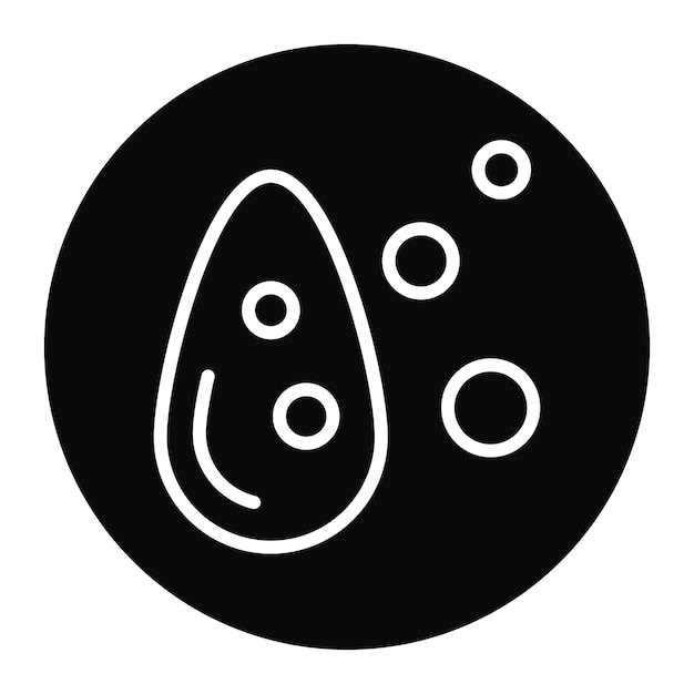 Imagen vectorial del icono del ácido graso Se puede utilizar para el aceite de CBD