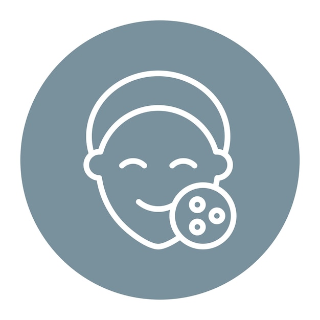 Imagen vectorial del icono del acné Se puede utilizar para la dermatología