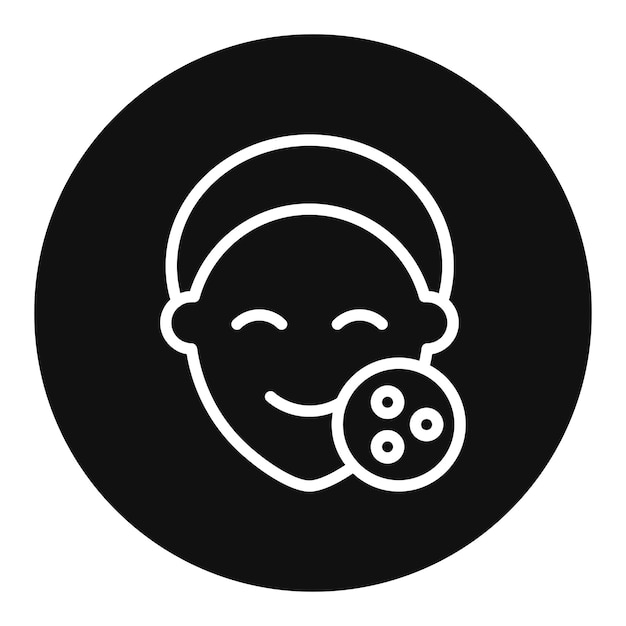 Imagen vectorial del icono del acné Se puede utilizar para la dermatología