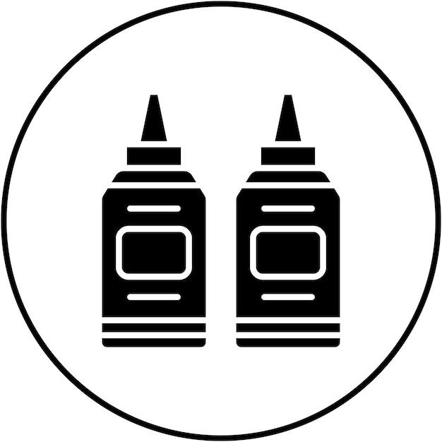 Imagen vectorial del icono del acondicionador Se puede utilizar para cosméticos