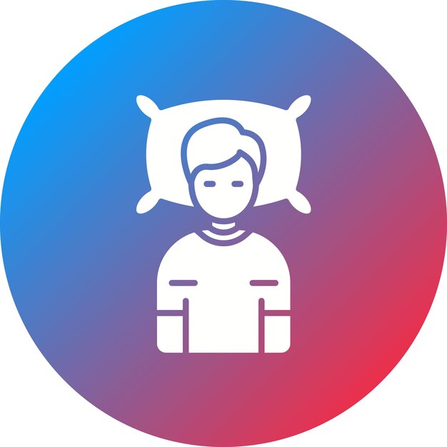 Imagen vectorial del icono acostado Se puede utilizar para la comodidad
