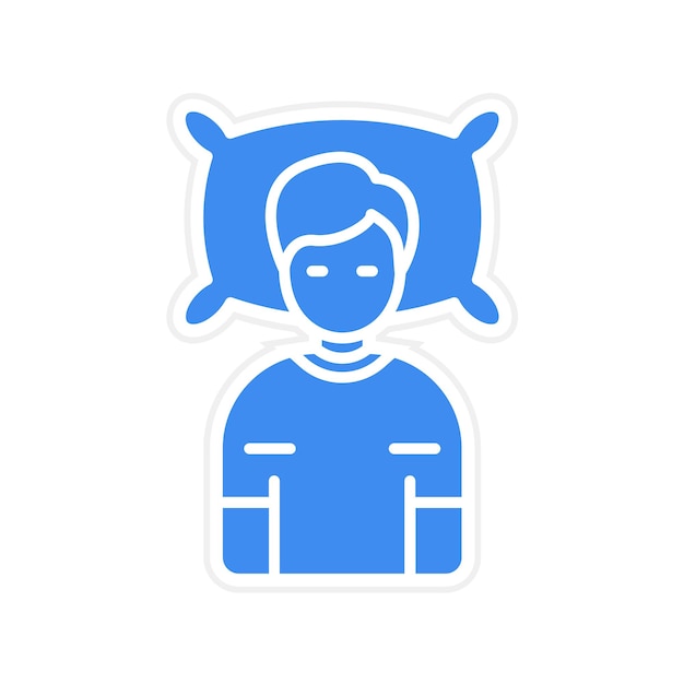 Imagen vectorial del icono acostado Se puede utilizar para la comodidad