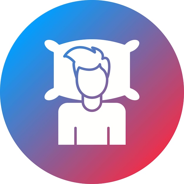 Imagen vectorial del icono acostado Se puede utilizar para la limpieza de la casa