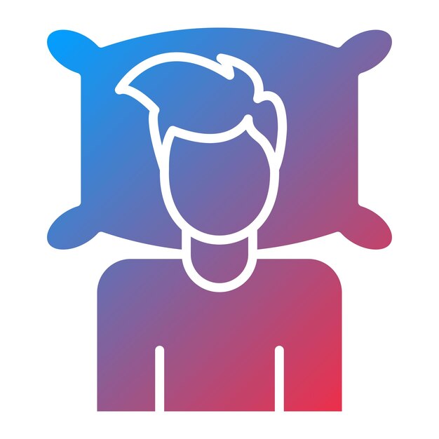 Imagen vectorial del icono acostado Se puede utilizar para la limpieza de la casa