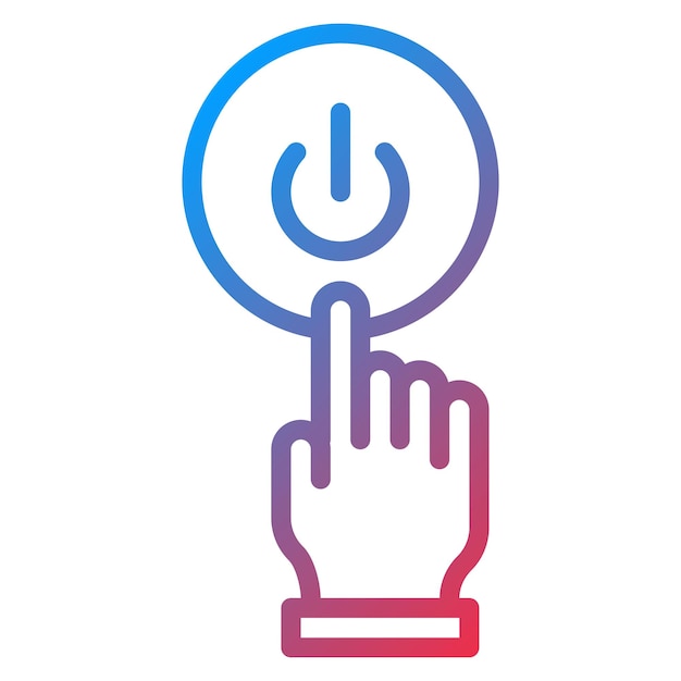 Imagen vectorial del icono de activación Se puede utilizar para el video blog