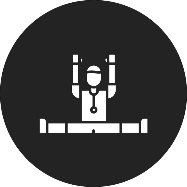 Imagen vectorial del icono de actividad física Se puede usar para Fitness en el hogar