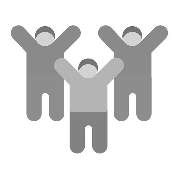 Imagen vectorial del icono de las actividades del grupo Se puede utilizar para la planificación de vacaciones