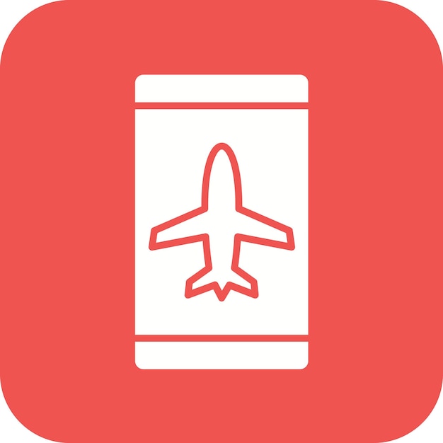 Imagen vectorial de icono activo en modo avión Se puede utilizar para la UX de la interfaz de usuario móvil
