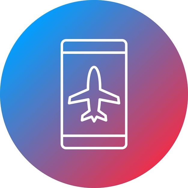 Imagen vectorial de icono activo en modo avión Se puede utilizar para la UX de la interfaz de usuario móvil