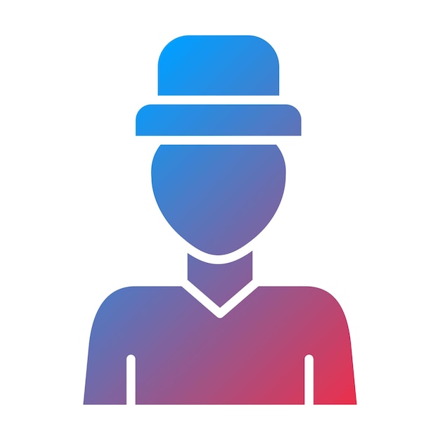 Imagen vectorial del icono del actor Se puede utilizar para la producción de video