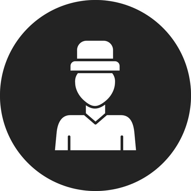 Imagen vectorial del icono del actor Se puede utilizar para la producción de video