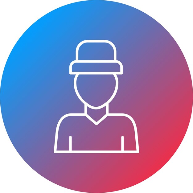 Imagen vectorial del icono del actor Se puede utilizar para la producción de video