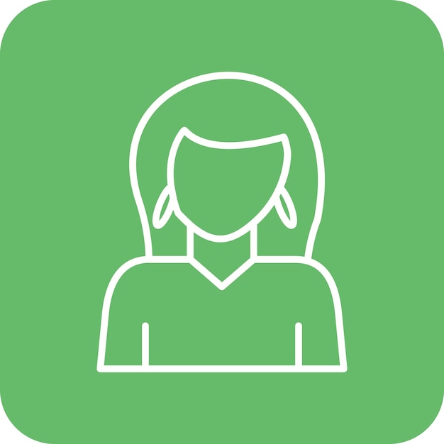 Imagen vectorial del icono de la actriz Se puede usar para la producción de video