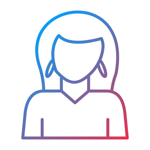 Imagen vectorial del icono de la actriz Se puede usar para la producción de video