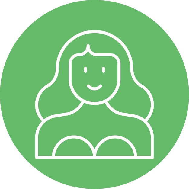 Imagen vectorial del icono de la actriz Se puede utilizar para las profesiones