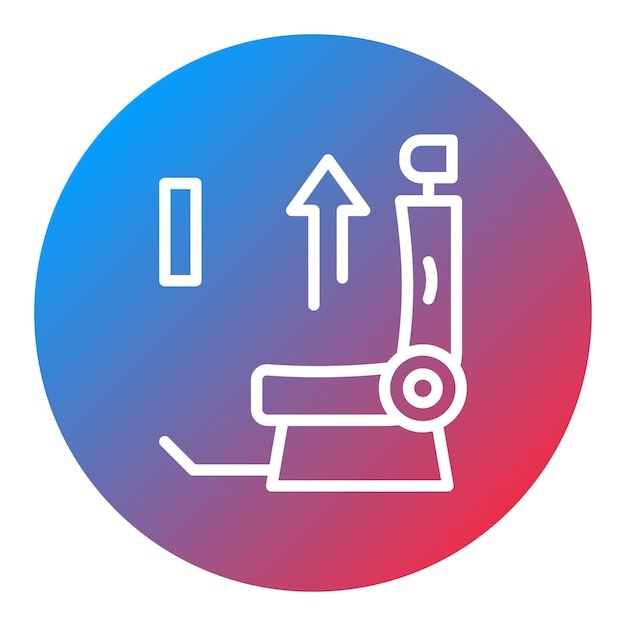 Imagen vectorial del icono de actualización de asiento Se puede utilizar para la aerolínea