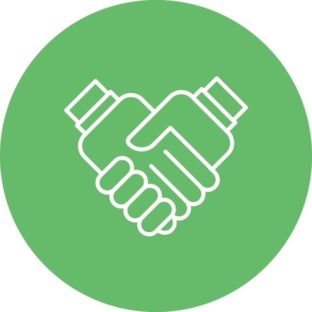 Imagen vectorial del icono del acuerdo de inversión Se puede utilizar para invertir