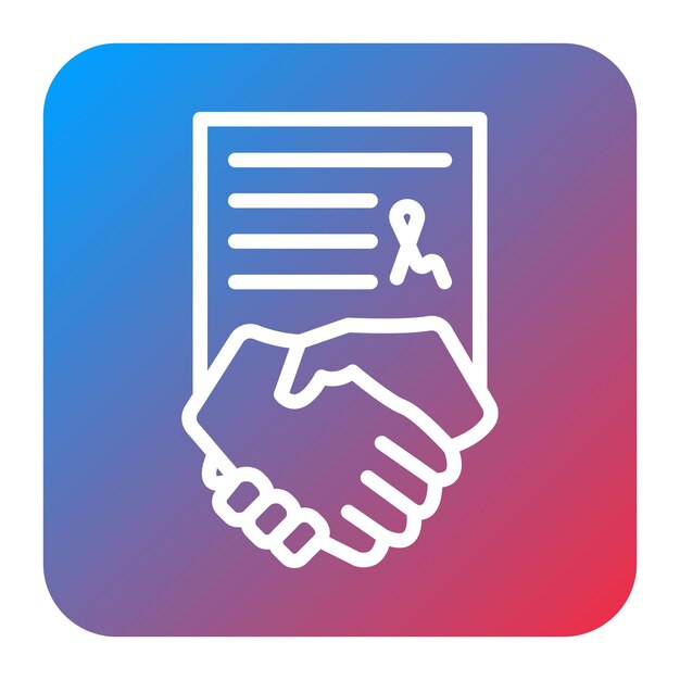 Imagen vectorial del icono del acuerdo de préstamo Se puede utilizar para el préstamo