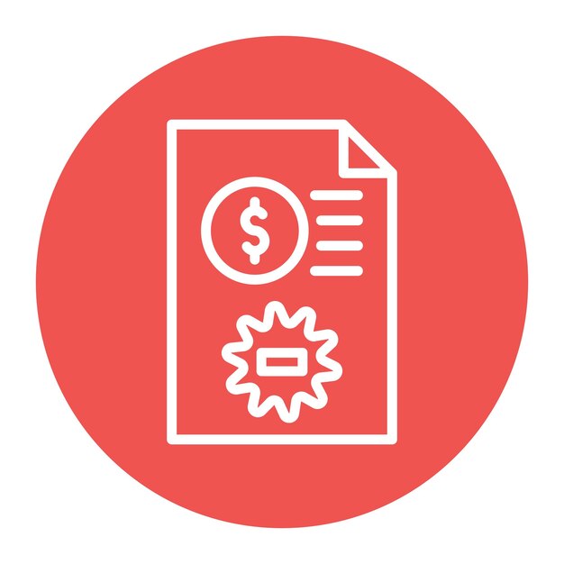 Imagen vectorial del icono del acuerdo Se puede utilizar para documentos y archivos