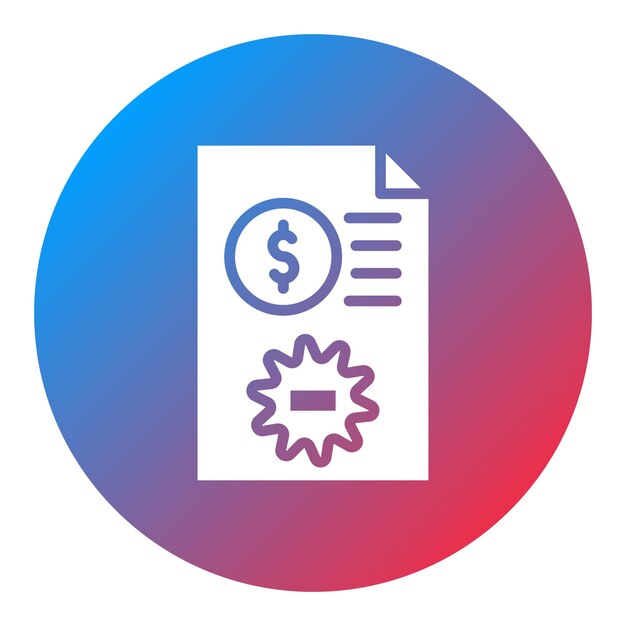 Imagen vectorial del icono del acuerdo Se puede utilizar para documentos y archivos