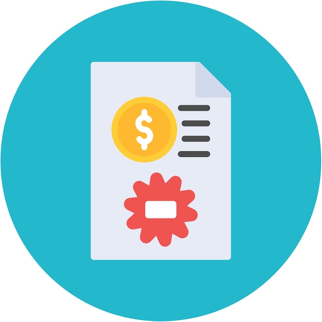 Imagen vectorial del icono del acuerdo Se puede utilizar para documentos y archivos